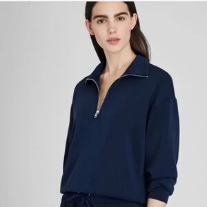 Club monaco sandwash scuba quarter zip (brand new without tag) size XS